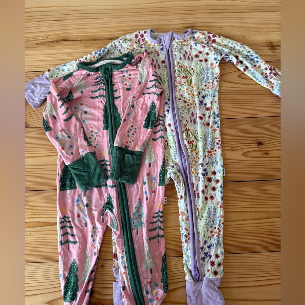 Little Sleepies zip up pajamas